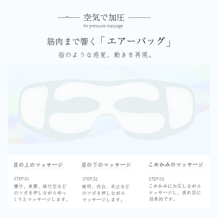 目の疲れに効くツボを効果的に刺激❣極上のリラックス効果♪❤アイマッサージャー 楽天市場】目 ツボ アイマスクの通販