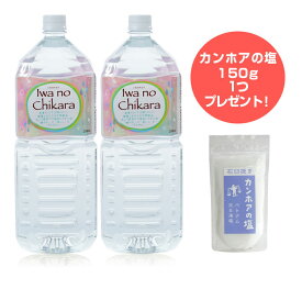 岩の力2本で塩150gプレゼント　岩の力（2L）超ミネラル水　野島式