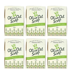 パレスチナ　オリーブ石けん6個セット｜プレーン｜皮脂の油分を取りすぎないからお肌にやさしくシンプルで高品質なパレスチナ・オリーブ石けん