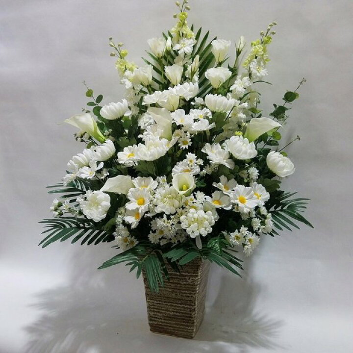 楽天市場】仏花白仕上BTU3(高95×幅65)【光触媒】 : 愛フラワー  