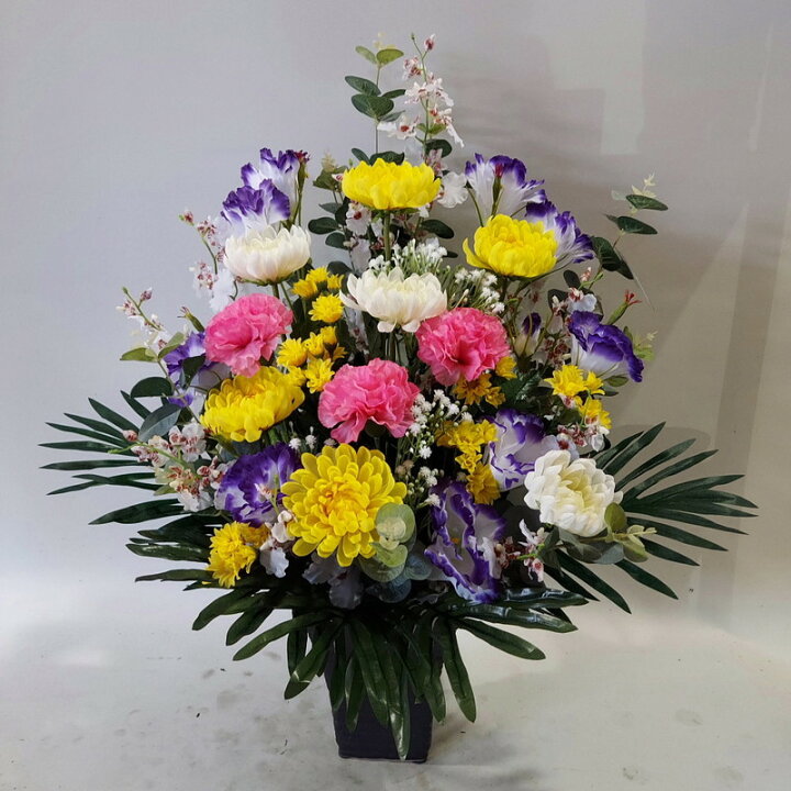 楽天市場】仏花アレンジBTU1(造花・高65×幅40）【光触媒】 : 愛 
