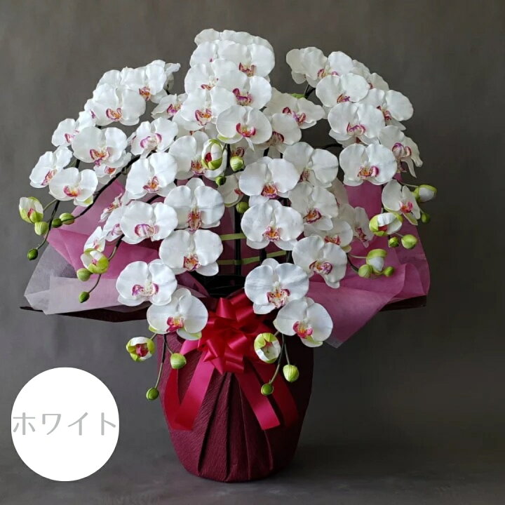 楽天市場】胡蝶蘭L/5本立 造花（高90×幅60)光触媒 アーティフィシャル 