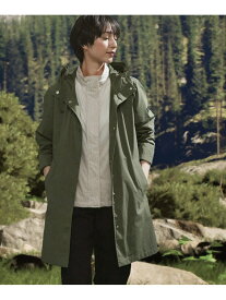 UVカット オーガニックコットンロング丈 フーデッドジャケット AIGLE エーグル ジャケット・アウター マウンテンパーカー レッド ベージュ ピンク【送料無料】[Rakuten Fashion]