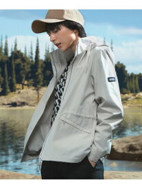 GORE-TEX WINDSTOPPER ゴアテックスウインドストッパー 防風 透湿 フーデッドジャケット RP マウンテンパーカー AIGLE エーグル ジャケット・アウター マウンテンパーカー グリーン ホワイト ネイビー【送料無料】[Rakuten Fashion]