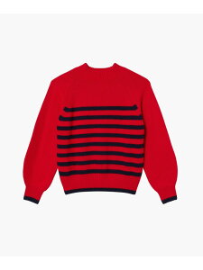 �ySALE�^30%OFF�z�E�[���u�����h �{�[�_�[�j�b�g���b�N�l�b�N�Z�[�^�[ AIGLE �G�[�O�� �g�b�v�X �j�b�g ���b�h �z���C�g�yRBA_E�z�y���������z[Rakuten Fashion]