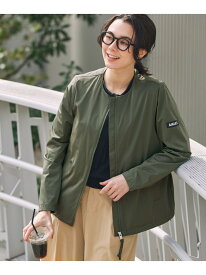 【SALE／40%OFF】UVカット 撥水 ストレッチノーカラージャケット RP AIGLE エーグル ジャケット・アウター ノーカラージャケット ブラック ベージュ【RBA_E】【送料無料】[Rakuten Fashion]