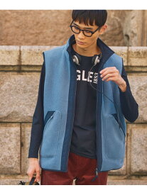 リバーシブルフリースベスト T-Kit 2WAY AIGLE エーグル ジャケット・アウター ダウンジャケット・ダウンベスト ベージュ ブルー ネイビー【送料無料】[Rakuten Fashion]