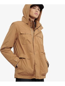 【SALE／40%OFF】MTD 防水 防風 透湿 マルチポケットワークフーデッドジャケット / ジップアップブルゾン フード取り外し可 AIGLE エーグル ジャケット・アウター マウンテンパーカー ブラウン ブラック【RBA_E】【送料無料】[Rakuten Fashion]