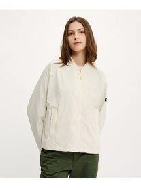 【SALE／40%OFF】UVカット 撥水加工 ショート丈 ドルマンスリーブ ジップアップ ブルゾン AIGLE エーグル ジャケット・アウター ブルゾン・ジャンパー ホワイト ブラック オレンジ【RBA_E】【送料無料】[Rakuten Fashion]