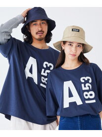 【EC限定】 オーガニックコットン オーバーサイズ ビッグロゴ 半袖Tシャツ AIGLE エーグル トップス カットソー・Tシャツ ネイビー ブラック ホワイト レッド ブルー グリーン【送料無料】[Rakuten Fashion]