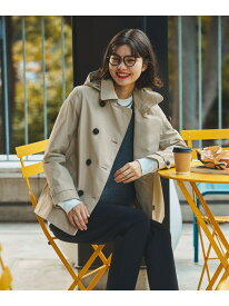 【SALE／20%OFF】GORE-TEX ゴアテックス 防水 防風 透湿 フーデッド ショートトレンチコート フード取り外し可 AIGLE エーグル ジャケット・アウター トレンチコート ホワイト グリーン ベージュ パープル【RBA_E】【送料無料】[Rakuten Fashion]