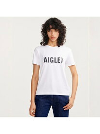 【SALE／20%OFF】ショートスリーブロゴTシャツ AIGLE エーグル トップス カットソー・Tシャツ ホワイト【RBA_E】【送料無料】[Rakuten Fashion]
