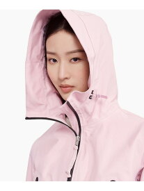 【SALE／50%OFF】透湿防水 防風 フィッシュテールフーデッドジャケット RP / ミドル丈フーデッドブルゾン AIGLE エーグル ジャケット・アウター マウンテンパーカー ホワイト ピンク【RBA_E】【送料無料】[Rakuten Fashion]