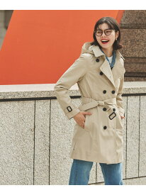 【SALE／20%OFF】GORE-TEX 防水 透湿 防風 ゴアテックス フーデッドロングトレンチコート AIGLE エーグル ジャケット・アウター トレンチコート ホワイト グリーン ベージュ【RBA_E】【送料無料】[Rakuten Fashion]