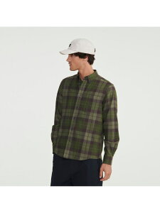 �ySALE�^50%OFF�z�{�^���_�E�� �����`�F�b�N�V���c AIGLE �G�[�O�� �g�b�v�X �V���c�E�u���E�X �z���C�g �O���[���yRBA_E�z�y���������z[Rakuten Fashion]