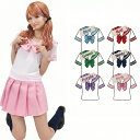 セーラー服 コスプレ S～6XL 大きいサイズ 男性用 カラフル 6色 JK 制服 半袖 ハロウィン 仮装