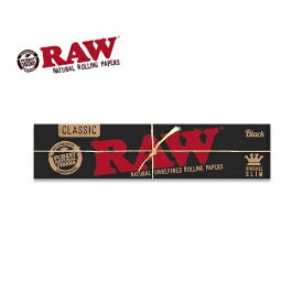 RAW CLASSIC BLACK KING SIZE SLIM - ロウ クラシック ブラック キングサイズ スリム （極薄） [タバコ用 巻紙 ジョイントペーパー]