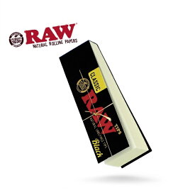 RAW CLASSIC BLACK FILTER TIPS - ロウ クラシック ブラック フィルターチップ/ローチ/クラッチ（50枚）無添加 手巻きタバコ 葉タバコ 刻みタバコ ジョイントペーパー タバコ巻紙