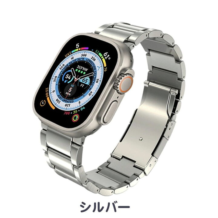 楽天市場】Titanium Band for Apple Watch メタルリンクブレスレット 