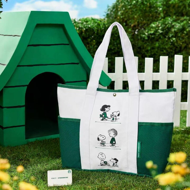 楽天市場】STARBUCKS＋ PEANUTSコラボ 中国限定トートバッグ SNOOPY 