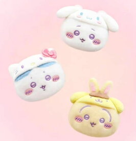 【海外限定】 サンリオxちいかわコラボ ぬいぐるみバッジ3種 miniso