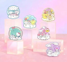 【海外限定】 サンリオxちいかわコラボ アクリルバッジ6種 miniso