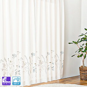 �I�[�_�[�J�[�e�� ���ɉԂ̎h�J�����������UV�J�b�g���[�X�J�[�e�� Vita Botanica�u�{�C�� �G���u�v 1�� ���� ���{�� ���r���O ���[�X�J�[�e�� UV �q������ �J�[�e�� �I�[�_�[ �ې� UV�J�b�g 