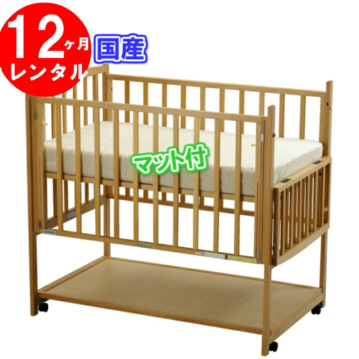 楽天市場】【国産ベビーベッド】【送料無料】らくらくダブルドアーツー 