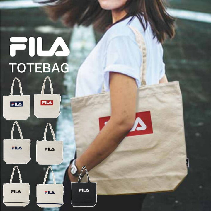 楽天市場】FILA フィラ 帆布トート 軽量 手持ち鞄 トートバッグ 通学 