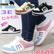 即納 MOZ モズ レディース かかとが無い スニーカー サンダル スライダー サボ スリッポン スニーカーサ…