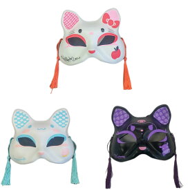 お面　【サンリオ】　【猫面】　（ハローキティ・シナモロール・クロミ）　【夏祭り・ごっこ遊び・誕生日・イベントにおすすめ】　ばら売り