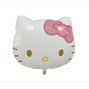 キャラクター風船 10枚セット 【サンリオ】 シェイプバルーン (ハローキティ) ガーリーフラワー パステルウェイト付 【イベント・展示会・プレゼントに!】 ヘリウムガス