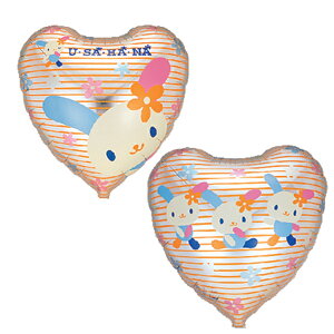 ヘリウムガス入り風船 【サンリオ】 (ウサハナ U・SA・HA・NA) ハートバルーン 【ギフト・プレゼントにバルーンを!4つ選ぶと豪華なバルーンに完成!1枚でもぷかぷか浮いて華やか