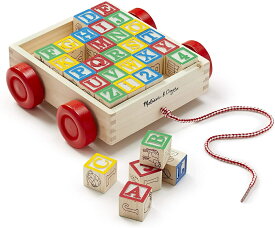 ABCブロック Melissa & Doug Classic ABC Block Cart　【海外輸入品】【ラッピング不可】