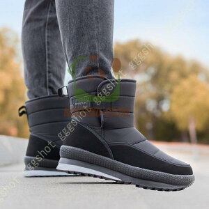 スノーブーツ メンズ ショート丈 スノーシューズ 防滑 防寒靴 滑り止め 保暖 保温 裏起毛 暖かい 冬用 アウトドア 綿靴 雪靴 長靴 ハイカット 軽量 滑らない