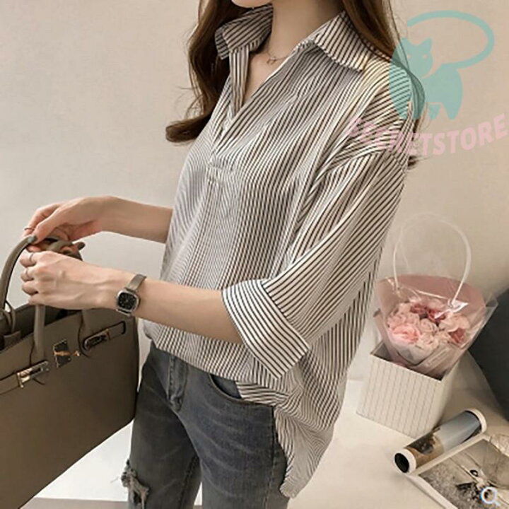 楽天市場】シャツ レディース tシャツ 半袖 ブラウス 七分袖 