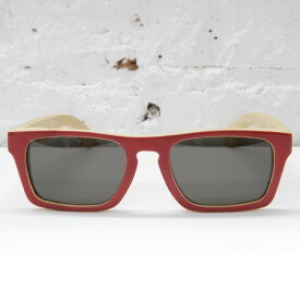 W//SUN "SOLID" Wood sunglasses // waiting for the sun　col.RED