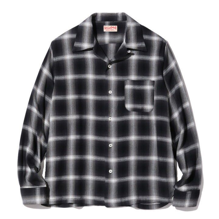 楽天市場】SUGAR CANE シュガーケーン レーヨンオンブレチェック開襟  