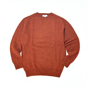 YOU MUST CREATE / Pure wool Crew Nit Col.rust / Lot.P8IAA / MADE.IN.SCOTLAND