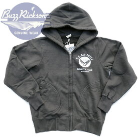 BUZZ RICKSON'S バズリクソンズ US AIR FORCE FULL ZIP PARKA スウェットパーカー BR65599_119)BLK Made in JAPAN