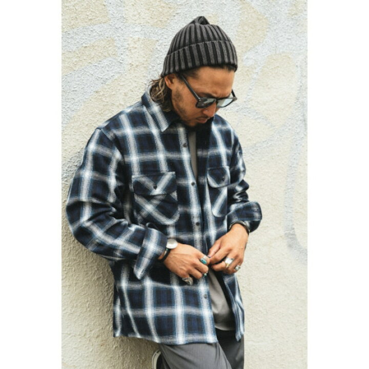 楽天市場】BIG MIKE ネルシャツ オンブレHEAVY FLANNEL SHIRTS 50