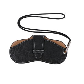 メガネケース ネックストラップ付き 眼鏡ケース 薄型 スリム ソフト おしゃれ レディース メンズ PUレザー 軽量 コンパクト めがね 収納 持ち運び 携帯用 ストラップホール 軽い 薄い 超薄 極薄