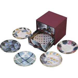 内祝い お祝い ギフト 陶器【送料無料】 ブラッシュブルー ブラッシュカラー 六種小皿揃(タンス箱入) 7-2072 出産内祝い 結婚内祝い 入学内祝い 成人内祝い 香典返し お返し 新生活 プレゼン