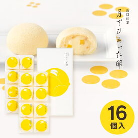【送料無料】山口銘菓 月でひろった卵 16個 TUKI-16N 菓子折り スイーツ 内祝い お返し 出産内祝い 結婚内祝い 入学内祝い 香典返し 手土産 ／のし包装 メッセージカード無料 お中元