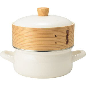 出産内祝い ギフト 送料無料 送料込※沖縄・離島除く 富士ホーロー せいろ付きホーロー鍋 ホワイト SER-18W.W 調理器具 キッチングッズ お祝い プレゼント 出産 赤ちゃん のし包装 メッセージ