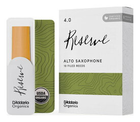 【メール便・送料無料・代引不可】D’Addario Woodwinds ODJR1040 強度:4 [10枚入] ダダリオ オーガニックス(レゼルヴ) アルトサクソフォン用 最高級 リード