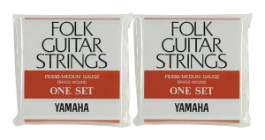 【メール便・送料無料・代引不可】【弦 ×2セット】ヤマハ YAMAHA FS-530 ×2 フォーク弦/ミディアム/セット弦 ×2(FS530)