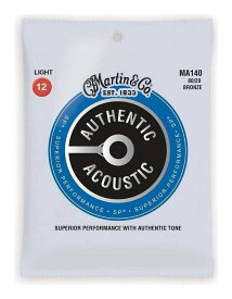 【メール便・送料無料・代引不可】【1セット】MARTIN マーチン MA140 [12-54] AUTHENTIC ACOUSTIC SP/Light アコースティックギター弦