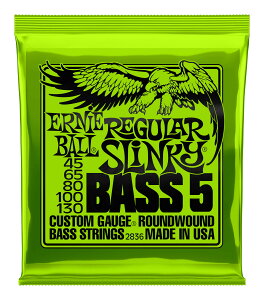 �y���[���ցE���������E����s�zERNIE BALL 2836 5-STRING REGULAR SLINKY[45-130] 5���x�[�X��