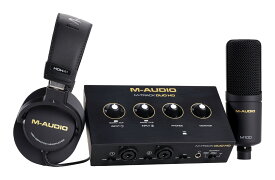【送料込】M-Audio M-Track Duo HD Producer Pack オーディオインターフェース+ヘッドホン+コンデンサーマイクセット